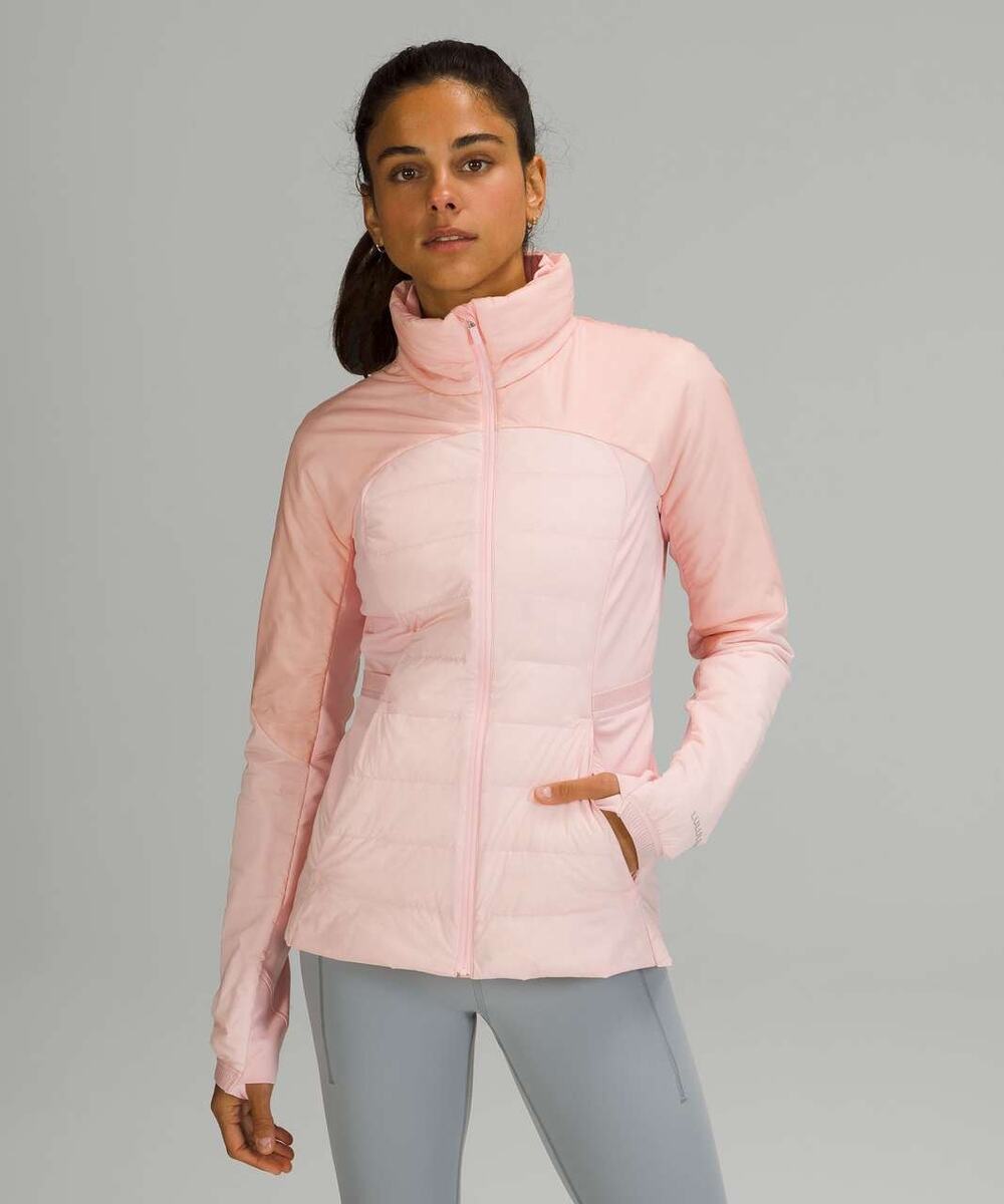 Lululemon Down for It All Jacket Pink Mist Size 8